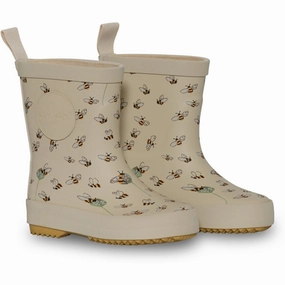 Pom Pom Rubber Boot Bees Kids Rain Boots with free shipping