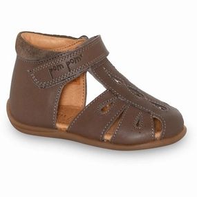 Pom Pom Sandal Drops Velcro Latte Kids Closed Toe Sandals promo