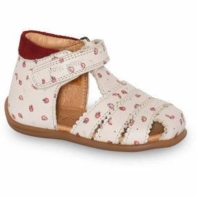 Pom Pom Sandal Scallop Velcro Ladybird Kids Closed Toe Sandals promo