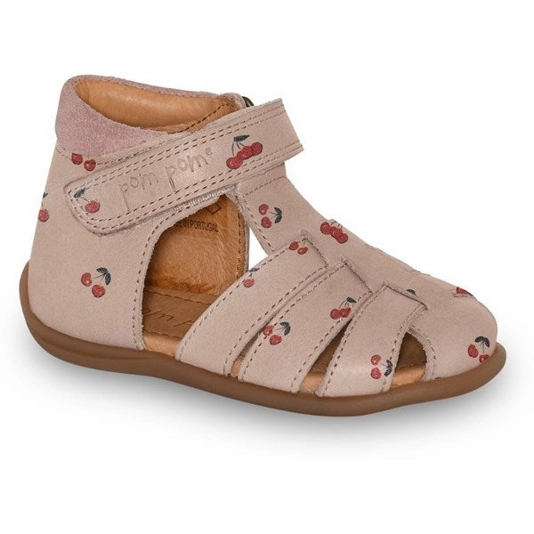 Pom Pom Sandal Velcro Cherry Kids Closed Toe Sandals promo