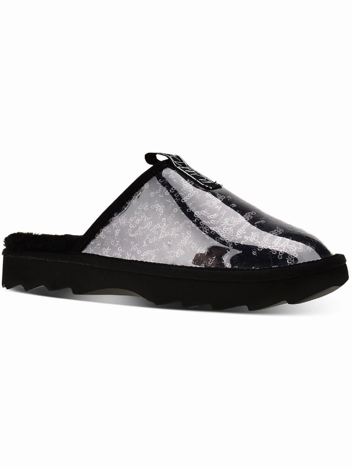 Portiaa Womens Faux Fur Slip On Slide Slippers Cozy Womens Slippers discount