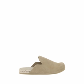 Prada Suede leather Men's Sabots Discount Mens Beach Sandals