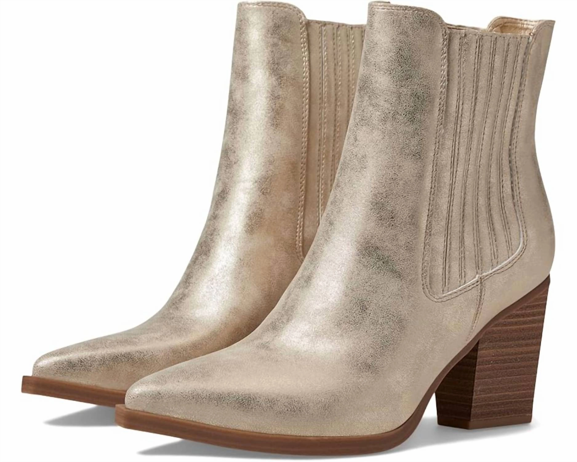 Prairie Booties In Gold Comfortable Womens Boots low price
