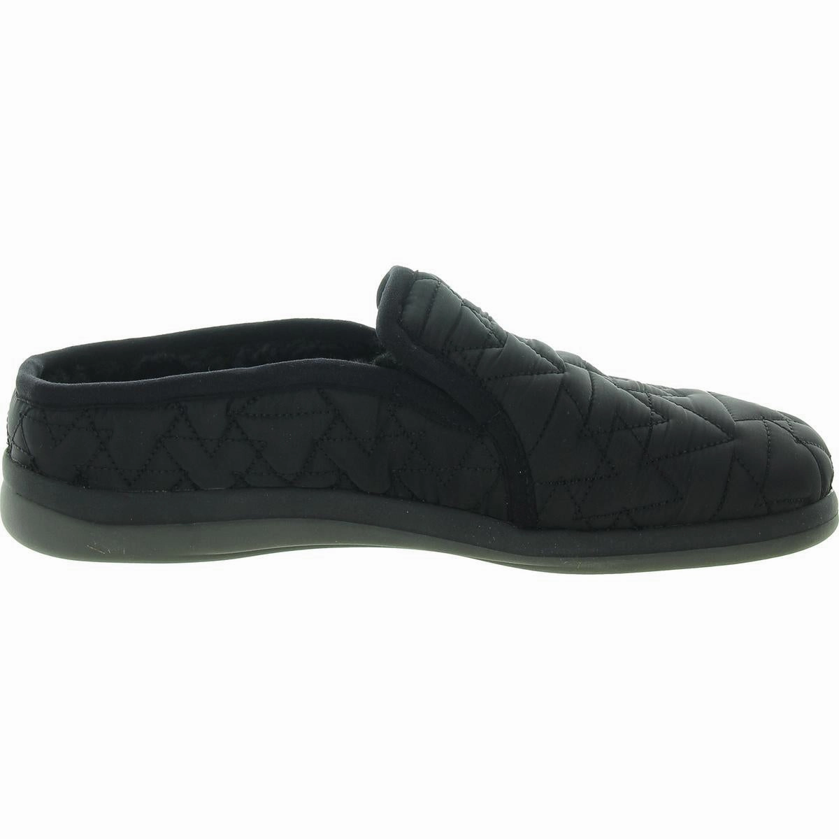 Preston Womens Faux Fur Lined Quilted Slide Slippers