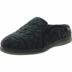 Preston Womens Faux Fur Lined Quilted Slide Slippers Cozy Womens Slippers discount
