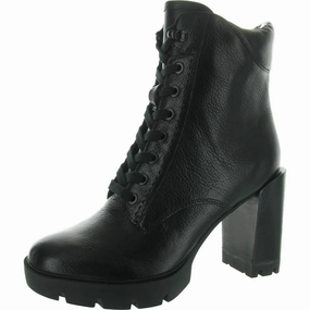 PREWITT Womens Zipper Leather Combat & Lace-Up Boots Sale on Womens Trendy Boots