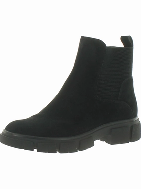 Priya Womens Suede Zip Up Chelsea Boots Womens Winter Boots promo deal