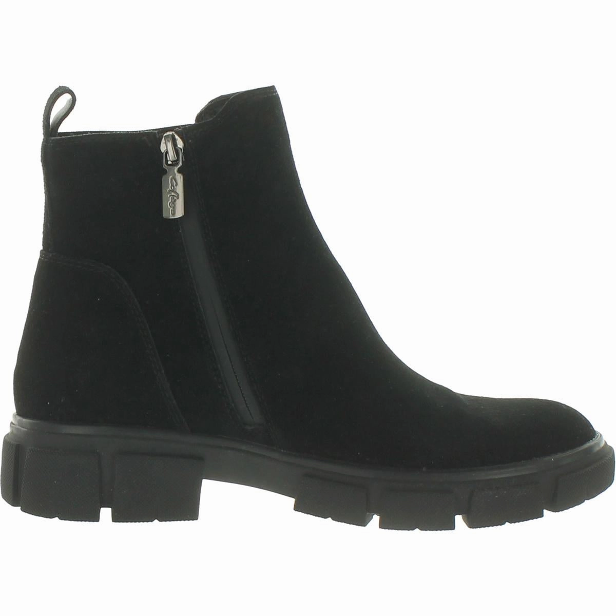 Priya Womens Suede Zip Up Chelsea Boots