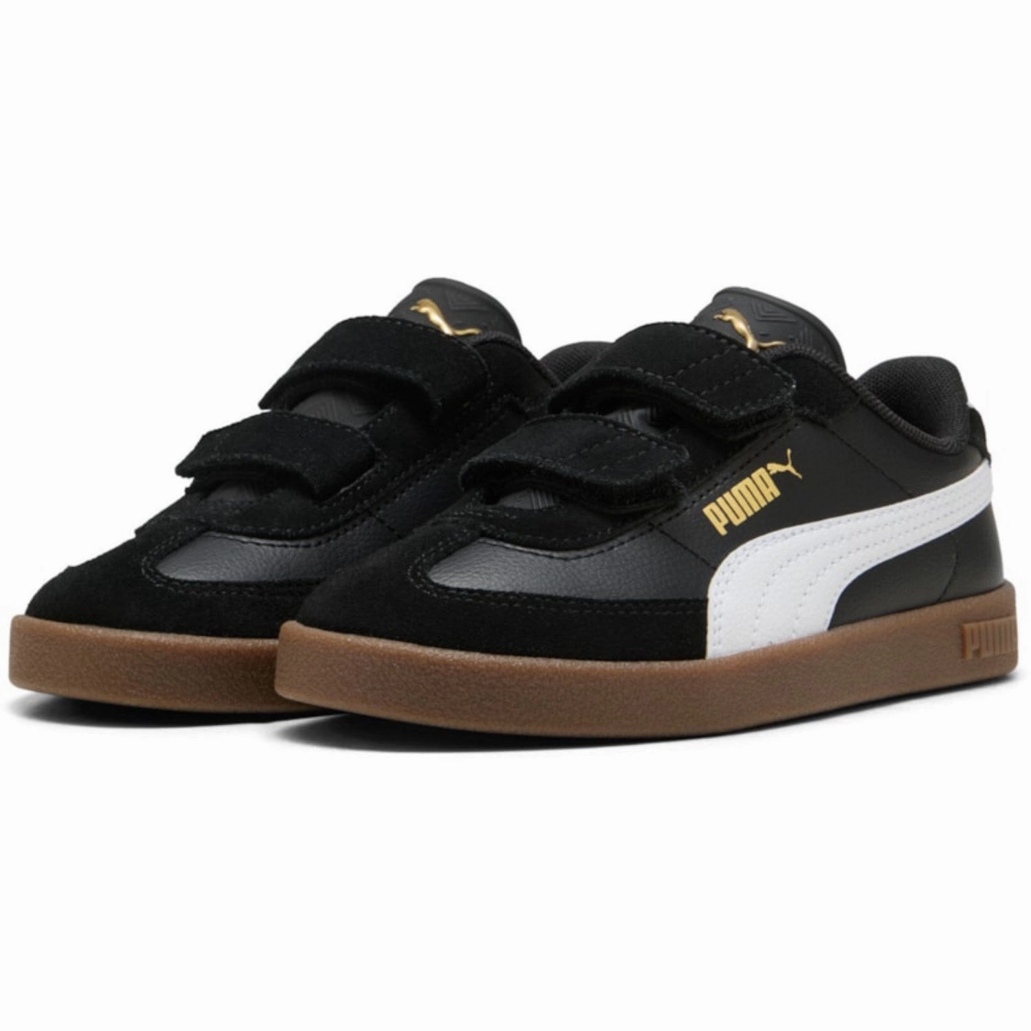 Puma Black Club II Era V PS Sneakers Kids Velcro Sneakers discount