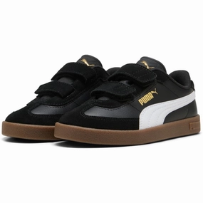 Puma Black Club II Era V PS Sneakers Kids Velcro Sneakers discount