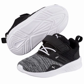 Puma Comet V Infant Sneakers White/Black Kids Sneakers with Laces sale