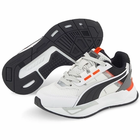Puma Mirage Sport Tech White Black Castlerock Kids Sneakers with Laces sale