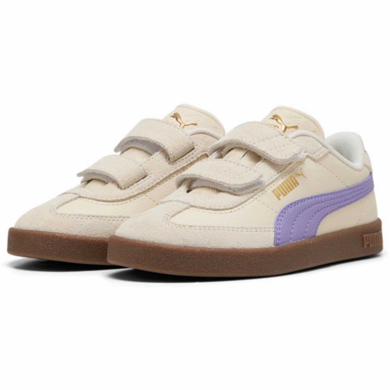 Puma Purple Club II Era V PS Sneakers Kids Velcro Sneakers discount