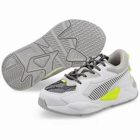 Puma RS-Z Visual Effects White Black Yellow Alert Tex Sneakers Kids on sale