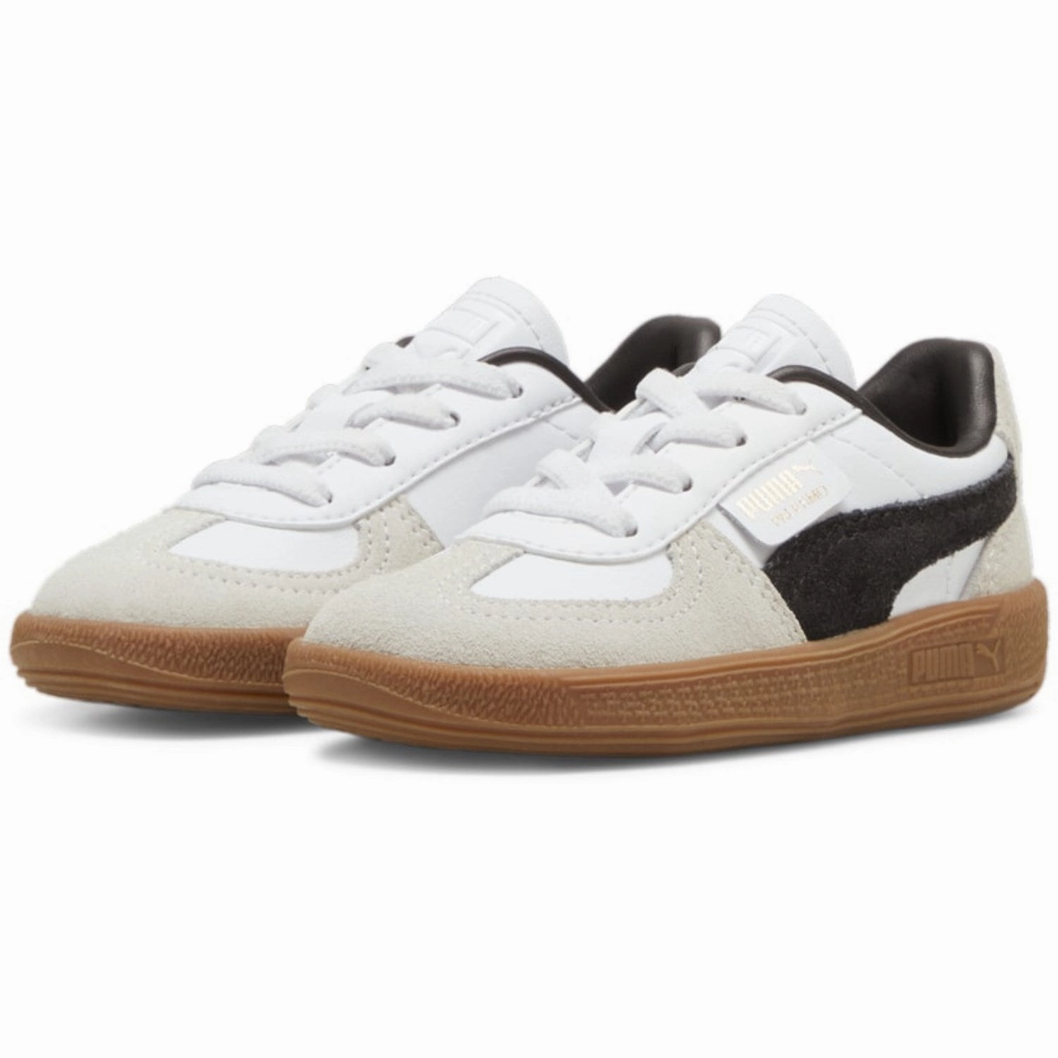 Puma White Palermo Lth AC Inf Sneakers Kids Sneakers with Laces sale
