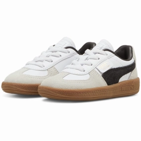 Puma White Palermo Lth AC Inf Sneakers Kids Sneakers with Laces sale