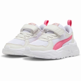 Puma White Trinity Lite AC  Inf Sneakers Kids Velcro Sneakers discount