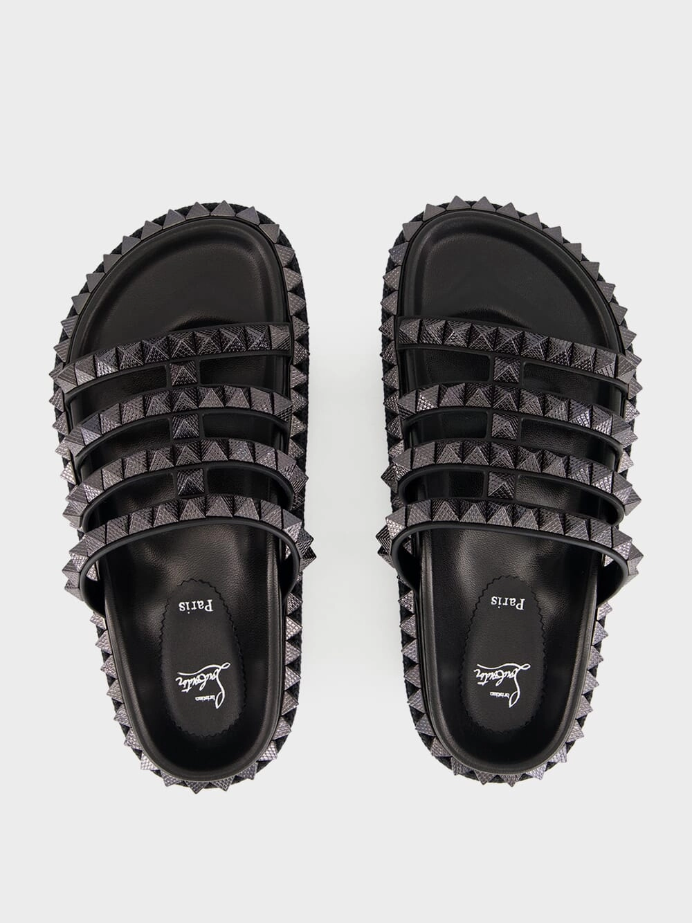 Pyra Hallulila Black Waxed Calf Leather Rope Mules