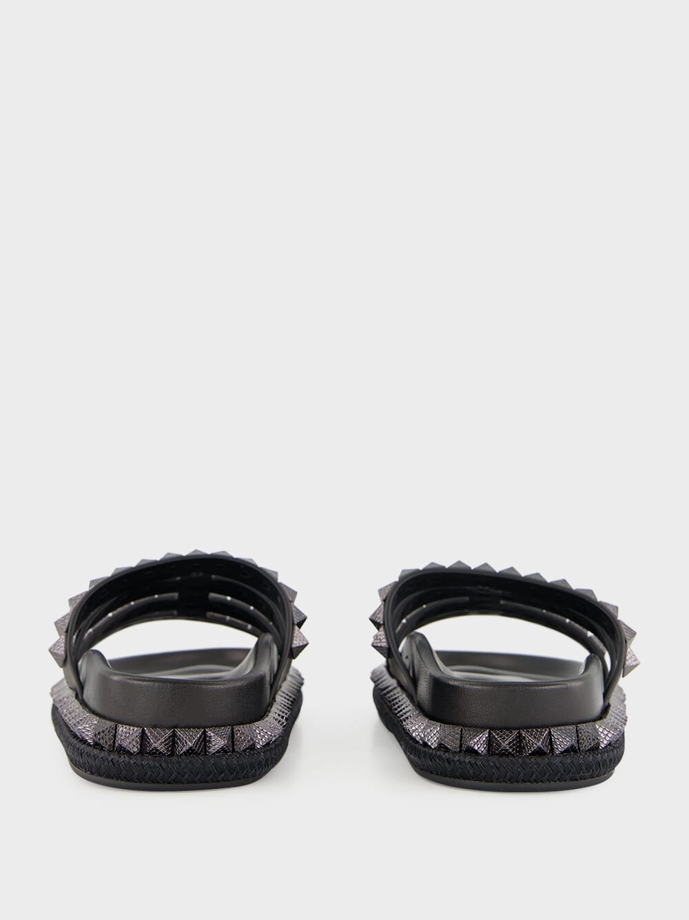 Pyra Hallulila Black Waxed Calf Leather Rope Mules