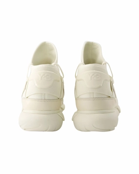 Qasa Sneakers - Y-3 - Leather - Beige/Blanc Buy Womens Sneakers online shop
