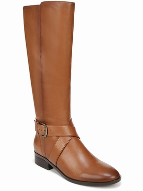 Raisa Womens Leather Knee-High Boots Womens Dress Boots for less