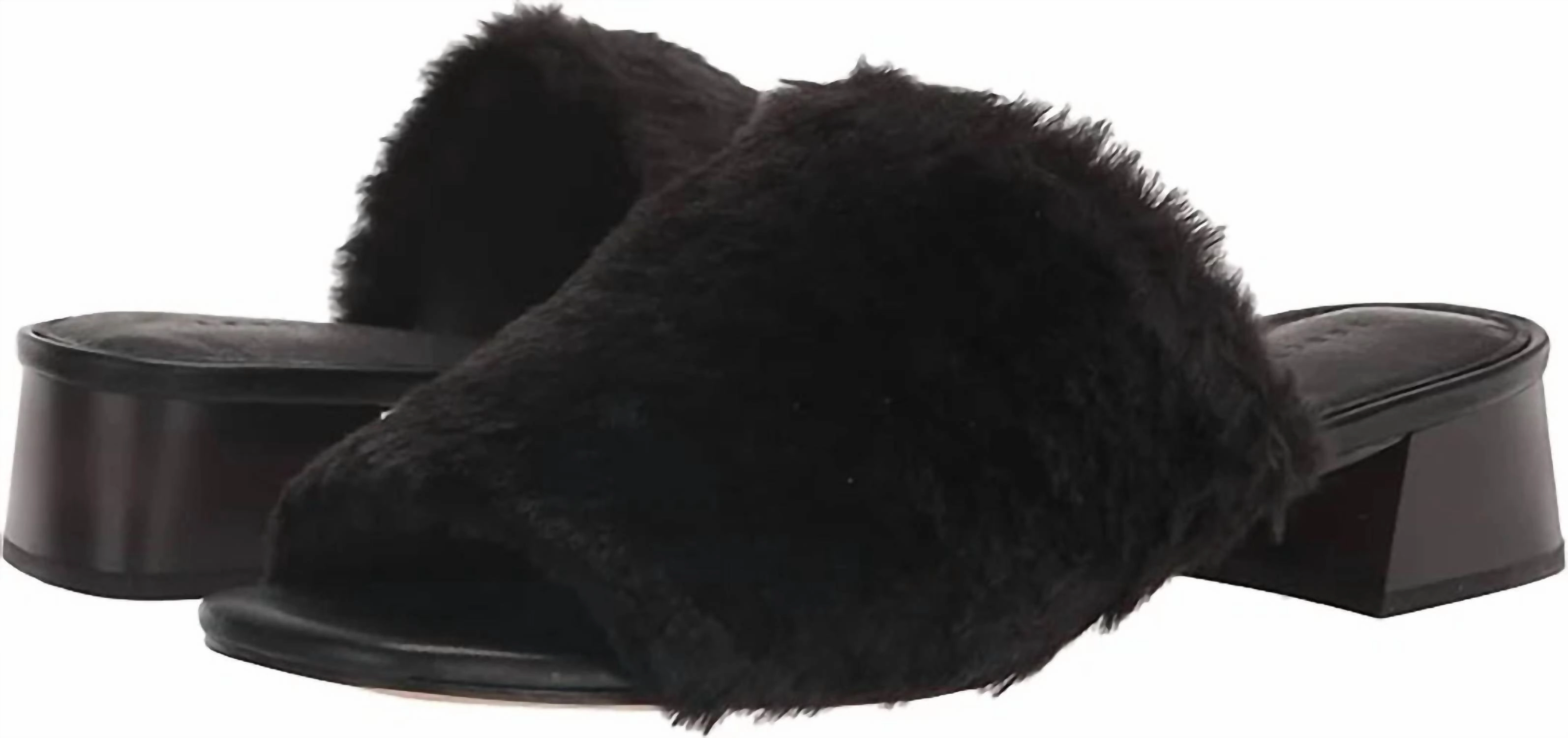 Rascal Slip On Heeled Sandal In Black