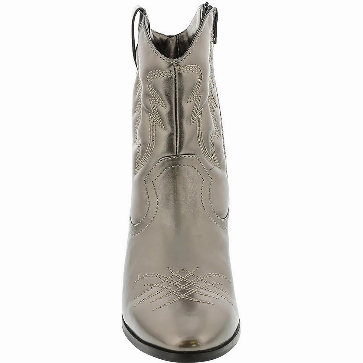 Reba Womens Metallic Zipper Cowboy, Western Boots