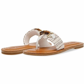 Rebecka Womens Faux Trim Thong Slide Sandals Promo Womens Sandals with style