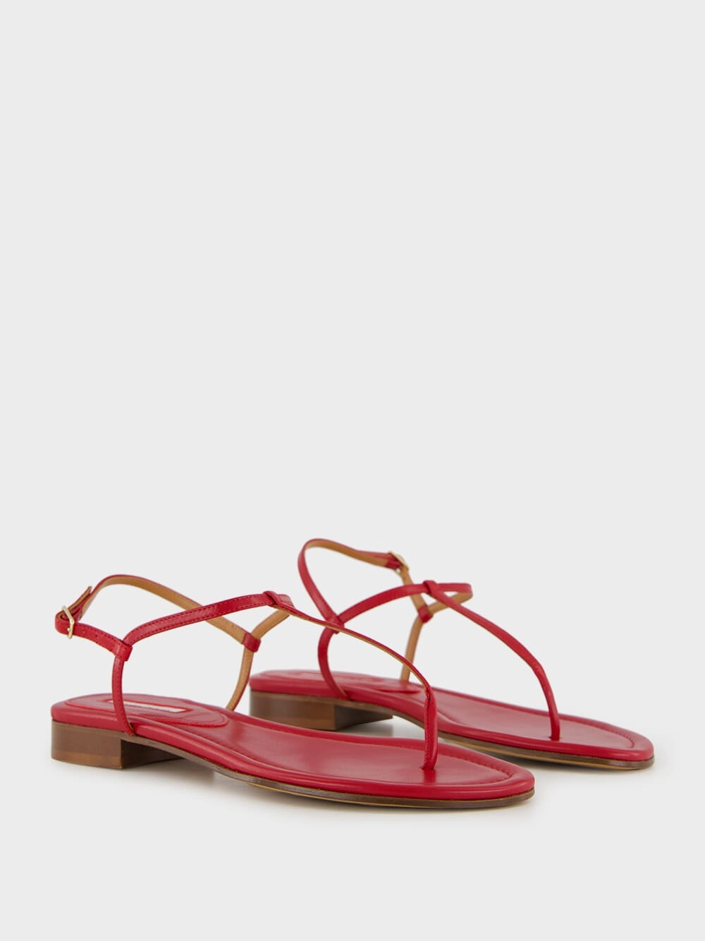 Red Calfskin Cecilia Sandals
