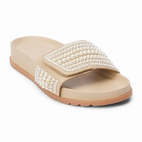 Reese Slide Sandal In Tan Comfortable Womens Sandals sale