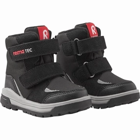 Reima Reimatec Waterproof Shoes Qing Black Winter Boots for Kids on sale