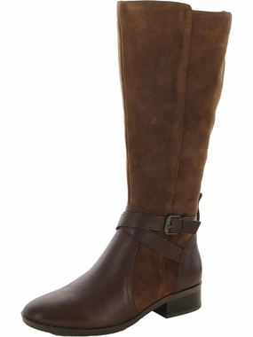 Rena Womens Zipper Wide Calf Knee-High Boots Womens Dress Boots for less