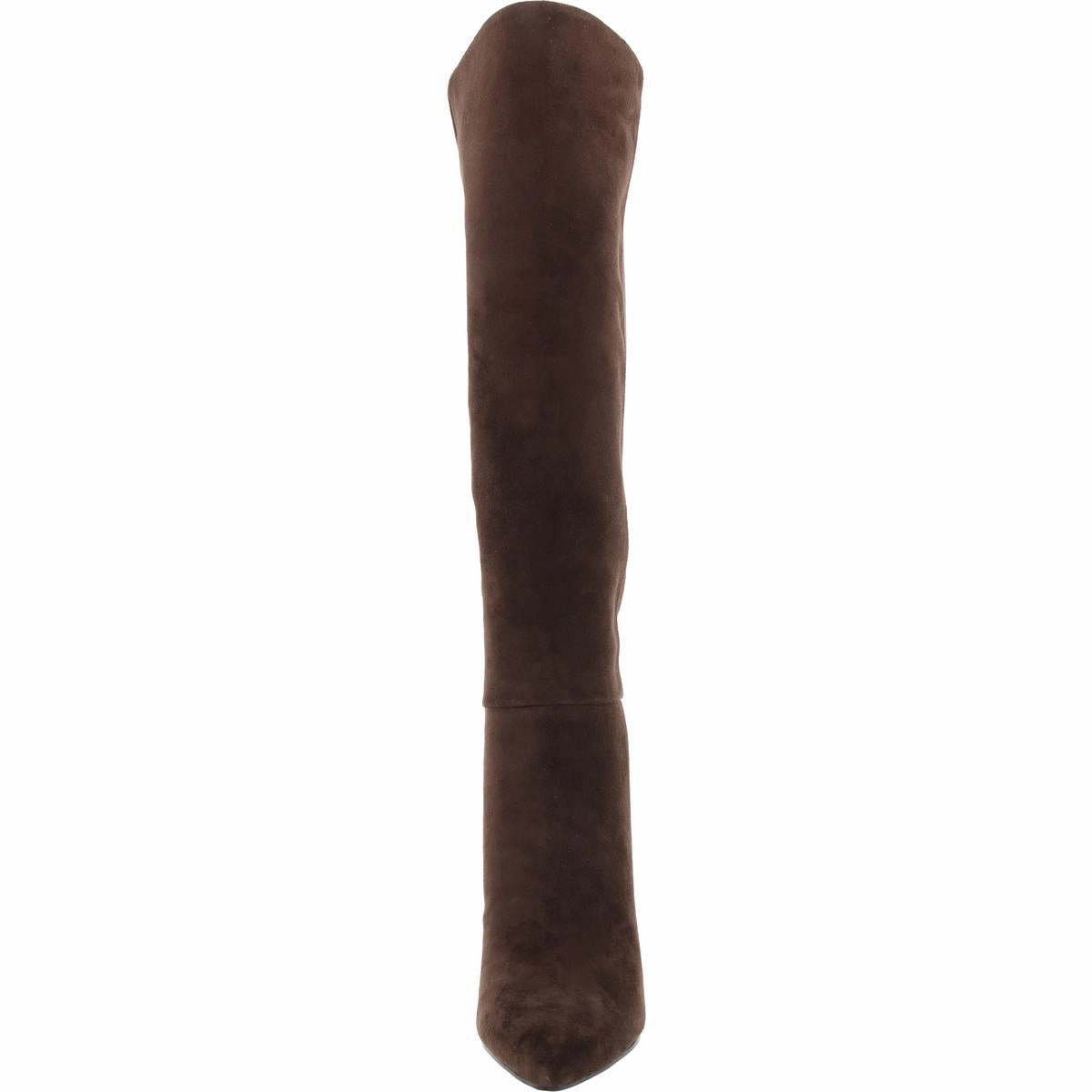Richy Womens Wide Calf Leather Knee-High Boots
