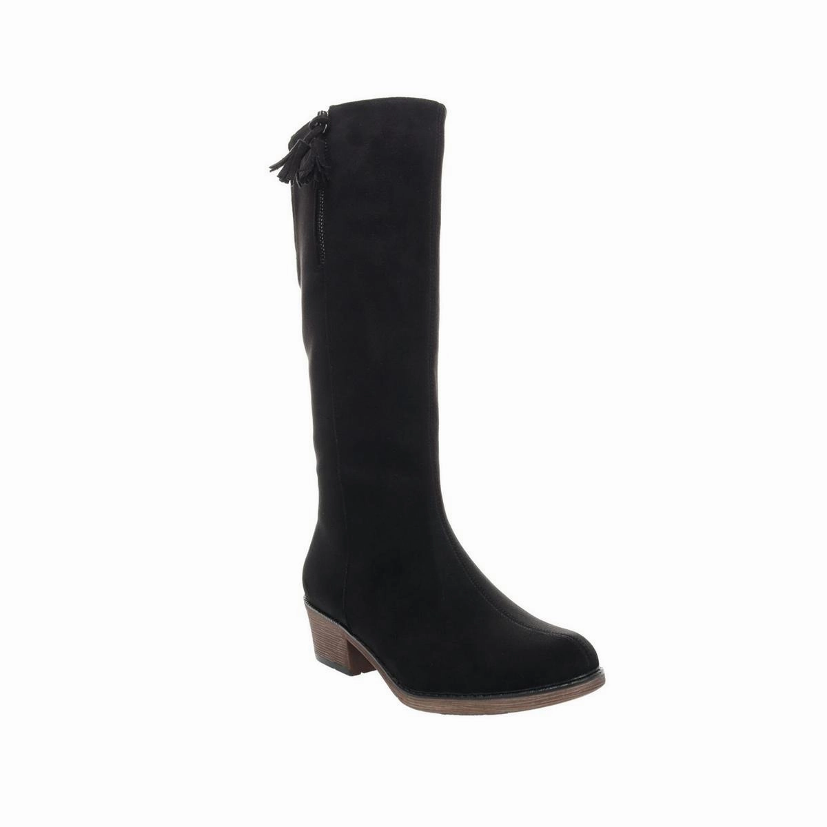 Rider Womens Suede Tall Mid-Calf Boots