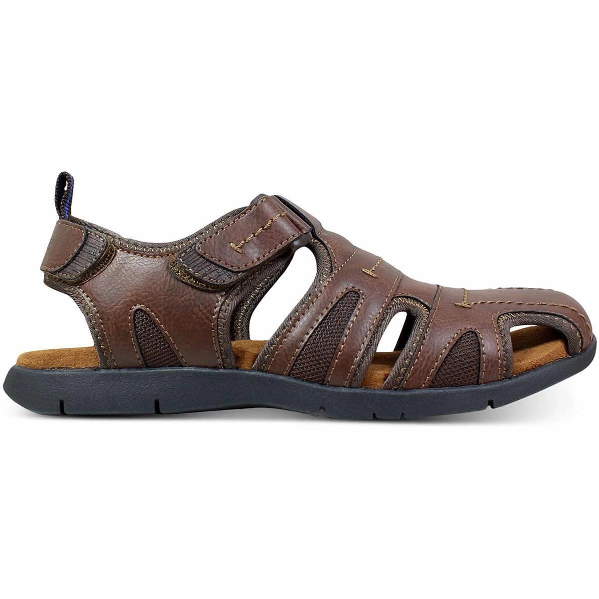 Rio Grande Mens Faux Leather Lightweight Fisherman Sandals
