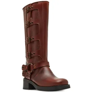 Rocky Womens Harness Leather Motorcycle Boots Cheap Womens Boots for winter