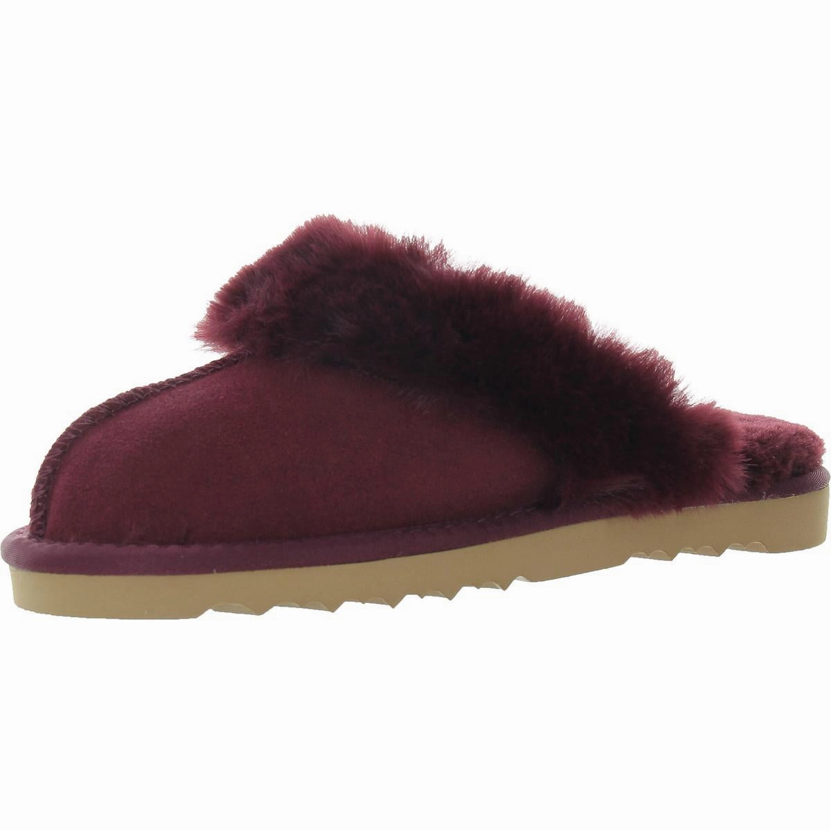 Rosiee Womens Suede Scuff Slippers