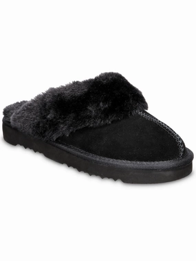 Rosiee Womens Suede Scuff Slippers Cozy Womens Slippers discount