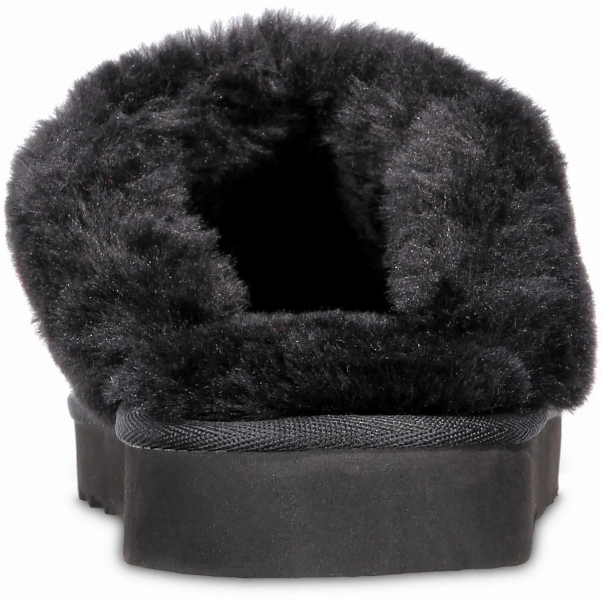 Rosiee Womens Suede Scuff Slippers