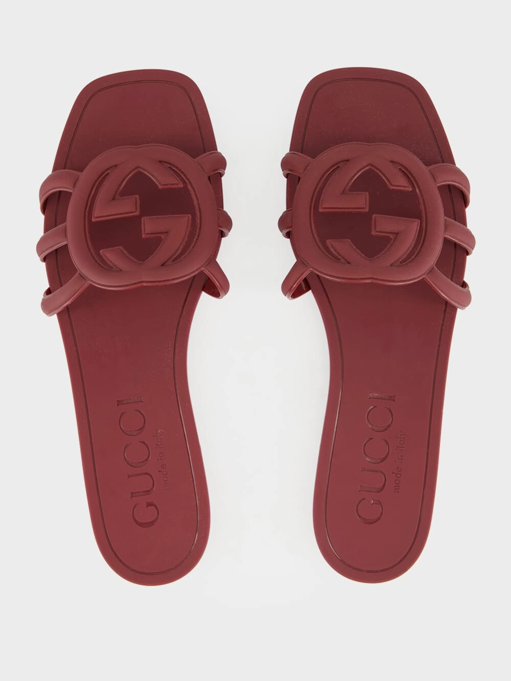Rosso Ancora Red G Slide Sandals