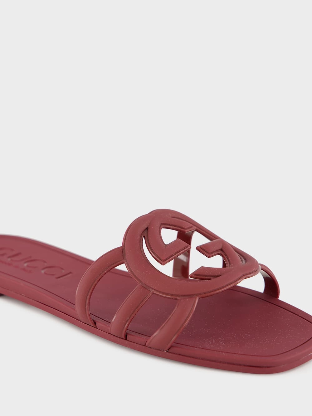 Rosso Ancora Red G Slide Sandals