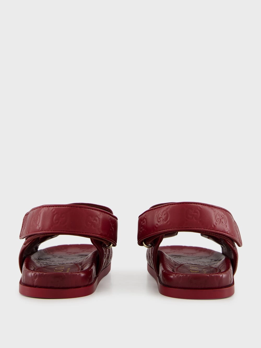 Rosso Ancora Red Sandals with Double G