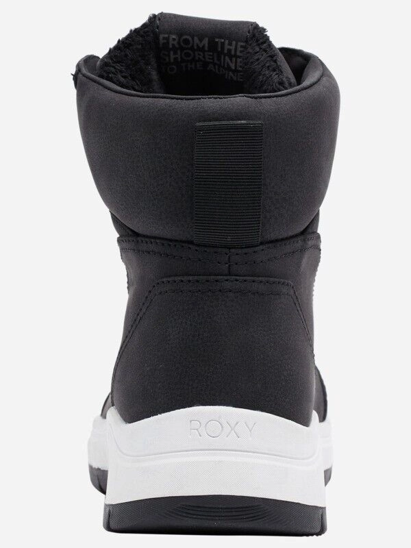 Roxy Karmel ARJB700703 Snow Boots Women's US 6 Black Faux Fur Waterproof ZPO2127