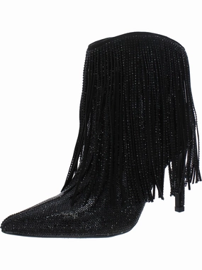 Sahoj Womens Man Made Ankle Boots Womens Dress Boots for less