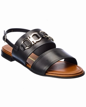 Salvatore Ferragamo Chaim 10 Leather Sandal Womens Fashion Sandals discount