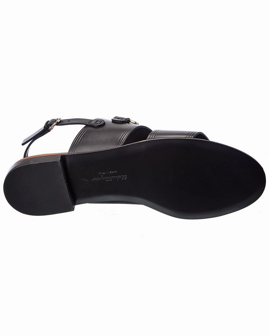 Salvatore Ferragamo Chaim 10 Leather Sandal
