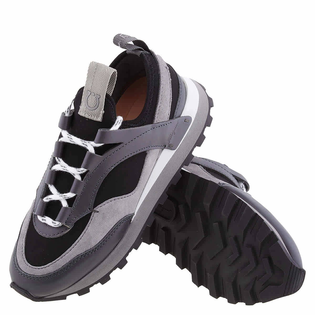 Salvatore Ferragamo Ladies Chunky Pull-On Hybrid Sneakers
