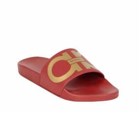 Salvatore Ferragamo Men's Rubber Sandal Discount Mens Beach Sandals