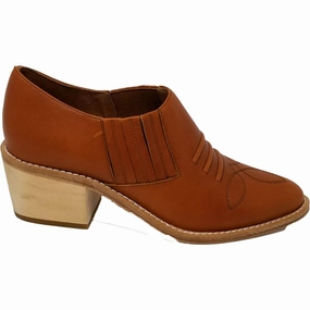 Santa Ana Womens Leather Block Heel Shooties Womens Dress Boots for less