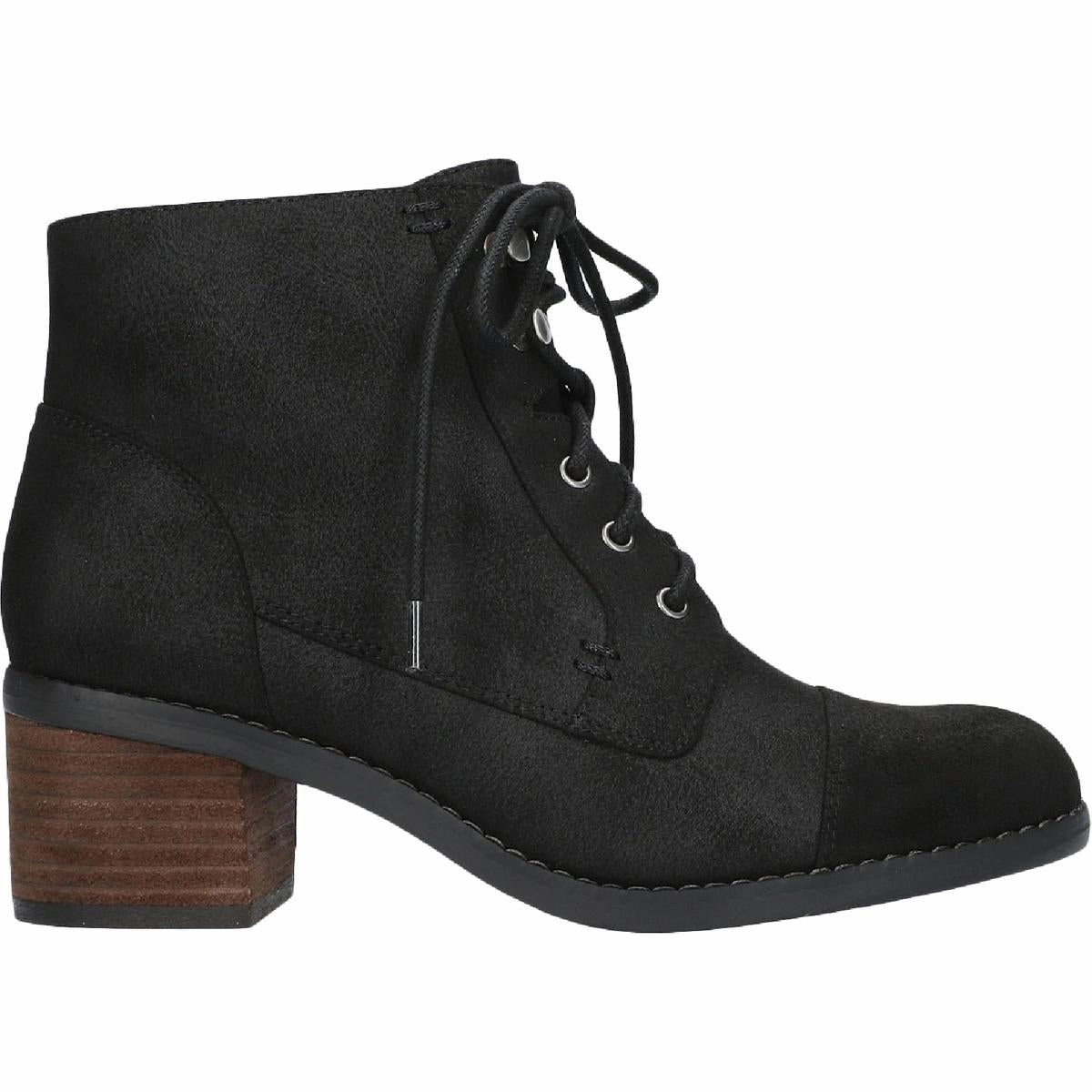 Sarina Womens Padded Insole Ankle Combat & Lace-up Boots